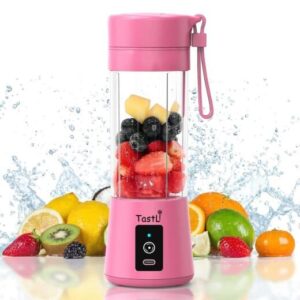 Portable Blender, Personal Mini Bottle Travel Electric Smoothie Blender Maker Fruit Juicer Cup, with 13oz Bottles
